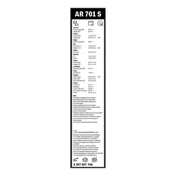 Щітка склоочисника Bosch 3 397 007 706 - мініатюра 8