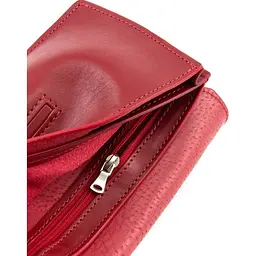 Портмоне жіноче шкіряне Elegante червоне GRANDE PELLE 20х11х2 см acs0032205 - мініатюра 7
