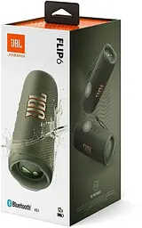 Портативна акустика JBL Flip 6 Green бездротова (JBLFLIP6GREN) - мініатюра 6
