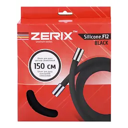 Шланг для душу Zerix F12 150 см силіконовий black ZX2998, Чорний матовий - мініатюра 2