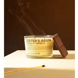 Ароматична свічка Sister`s Aroma Chocolat Vannille 150 г - мініатюра 2