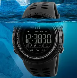 Розумний наручний годинник Skmei 1250 Smart Clever (Чорний) - мініатюра 9