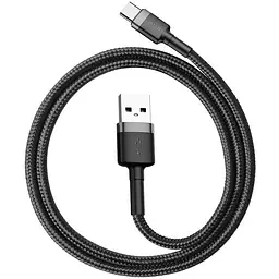 Кабель Baseus Cafule Cable USB to Type-C 3A 0.5m CATKLF-AG1 Black-Grey - мініатюра 4