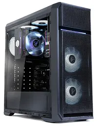 Корпус Zalman N5 OF Black, без БЖ, Mid Tower, для ATX / Micro ATX / Mini ITX, 2xUSB 2.0, 1xUSB 3.0, 3x120 мм White LED Fan, бічна панель з акрилу