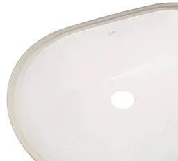 Комплект Qtap Stork: Раковина врізна овальна 570x390x210 мм White + Донний клапан PU02O (QT15116030WN47294) - мініатюра 5