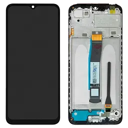Дисплей Xiaomi Poco C40, Redmi 10C, чорний, з рамкою, Original (PRC)