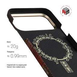 Чохол ArmorStandart BlackIcon Kevlar MagCase для Apple iPhone 17 Pro Sunset - мініатюра 3