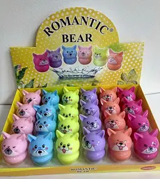 Бальзам-блиск для губ Romantic Bear Lip Balm Собачки HF8016 (6 шт. в асортименті)