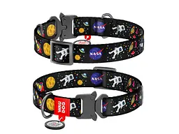 Нашийник для тварин WAUDOG Nylon з QR паспортом NASA металічна пряжка-фастекс S (5119) - мініатюра 4