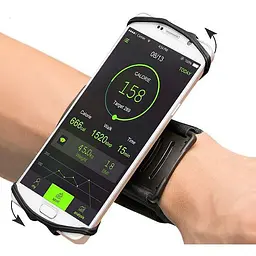 Спортивний тримач на руку для смартфона BeCover BC-RZSS034 Black (709634) - мініатюра 3