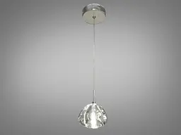 Стельова люстра LED Diasha 3004/1HR G4, 20W, регульована висота, скло, метал, сучасний стиль для кафе, вітальні, кухні