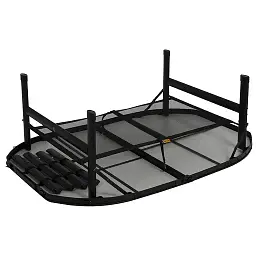 Стіл Bo-Camp Northgate Oval Black Grey 120 x 80 см (1404187) - мініатюра 2