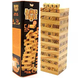 Настільна гра Danko Toys NUMBER TOWER Різнокольоровий (SR-113-N-869)