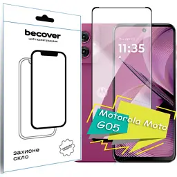 Скло захисне BeCover Motorola Moto G05 Black (713413)