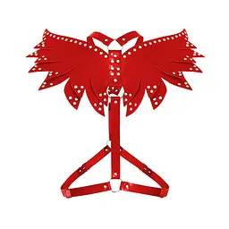Жіноча портупея Art of Sex - Wings червона L-2XL, екошкіра - мініатюра 4