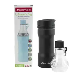 Термокухоль Kamille KM-2061 320 мл чорний