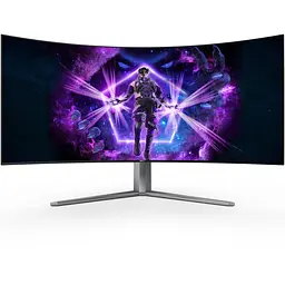 TFT 44.5" AOC AG456UCZD, OLED WQHD, 240Hz, 0,3ms, 2xHDMI, DP, USB-C, USB-hub, HAS, чорной