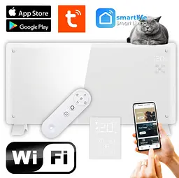 Конвекторний обігрівач 2в1 Thunder MODERN 2000W Wi-Fi White - мініатюра 4