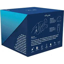 Смарт-вібратор для пар We-Vibe Chorus Cosmic Blue сенсорне керування вібраціями стисненням пульта - мініатюра 10