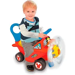 Толокар Kiddieland Міккі Маус 3 в 1 червоний (053587) - мініатюра 7