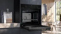 Духовка електрична Siemens 76 л A дисплей конвекція телескопічні направляючі чорний - мініатюра 3