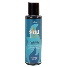 Зігрівальний їстівний масажний гель Sensuva Sizzle Lips Blueberry Ice Pop, 125 мл