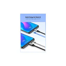Дата кабель USB 2.0 AM to USB-C 1.5m US288 Aluminum Braid (Black) Ugreen (60127) - мініатюра 5