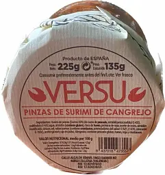 Клешні краба в олії Versu Pinzas de Surimi de Cangrejo 225 г - мініатюра 2