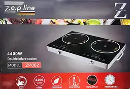 Інфрачервона двоконфоркова електроплита Zepline ZP-062 - мініатюра 2