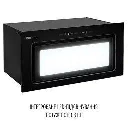 Витяжка повновбудована Perfelli Design Vision 6 Nero Silenzio - мініатюра 6
