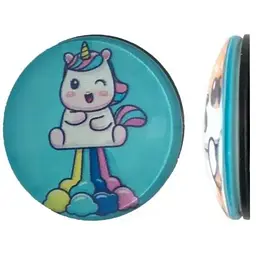 Тримач Поп Сокет New Glass (Скло) Baby Unicorn №34