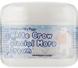Крем для обличчя повітряний 100 мл Elizavecca Face Care Milky Piggy White Crow Glacial More - мініатюра 2