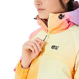 Куртка штормова Picture Organic Surface Printed Women S Світло-жовтогарячий - мініатюра 11