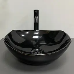 Умивальник VBI Ronta black glossy накладний VBI-017301, Чорний