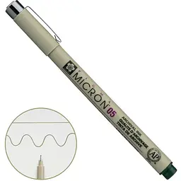 Лінер Pigma Micron (0.5) 0.45 мм Темно-зелений Sakura