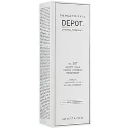 Засіб для контролю виділення жиру на шкірі голови Depot No.207 White Clay Sebum Control Theatment 125 мл - мініатюра 2