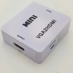 Конвертер адаптер з VGA в HDMI перехідник перетворювач 1080P відео та аудіо UKC білий - мініатюра 4