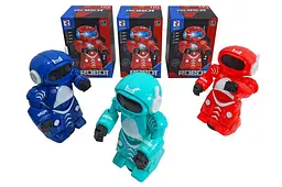 Робот музичний ZR160 3 види зі світлом, в коробці р.12, 8х11х19, 4 см YG TOYS