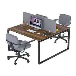 Подвійний письмовий стіл ND2-135x140 Loft Design (Горіх Модена)