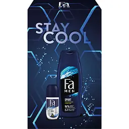 Набір Fa Men Sport. Stay Cool Гель для душу 2 в 1, 400 мл + роликовий антиперспірант 50 мл - мініатюра 2