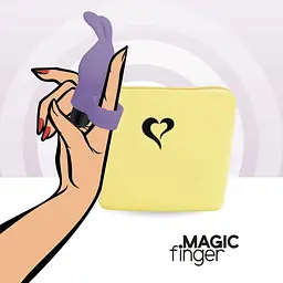 Вібратор на палець FeelzToys Magic Finger Vibrator Purple - мініатюра 6