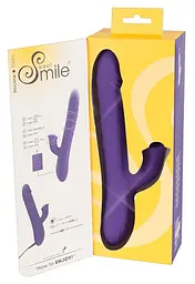 Вібратор-кролик Sweet Smile Thrusting Rotating 24.7 см фіолетовий - мініатюра 14