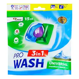 Капсули для прання ProWash Альпійська свіжість 15 шт. - мініатюра 2