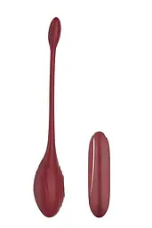 Віброяйце Dream Toys Romance Daisy з дистанційним керуванням, 23 см бордовий - мініатюра 3