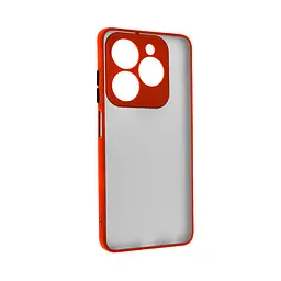 Чехол-накладка для TECNO Spark Go 2024 (BG6)/20C (BG7n), Frosted Matte, красный, противоударный чехол с защитой всего корпуса, термополиуретан TPU + поликарбонат PC, ArmorStandart (ARM73589)