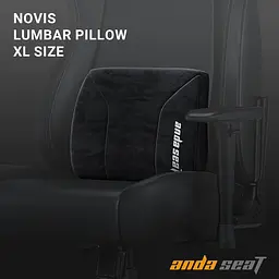 Поперекова подушка для крісла Anda Seat Novis Lumbar Pillow Black Size XL - мініатюра 2