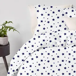 Комплект постільної білизни Cosas полуторний BIG STAR CS1 160 x 220 см (StarBigBlue_Beige_160) - мініатюра 2