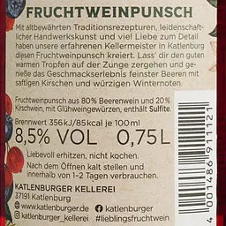Напій винний Katlenburger Punch, 8,5%, 0,75 л (917066) - мініатюра 6