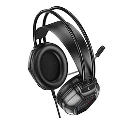 Дротові ігрові навушники Borofone BO110 Fight, USB, 3.5mm, 2m, Чорний - мініатюра 2