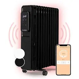 Масляний радіатор Klarstein Thermaxx Elevate Smart (10035277) Чорний - мініатюра 4